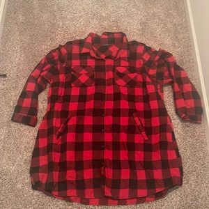 City Chic Buffalo Plaid Tunic Dress XXL